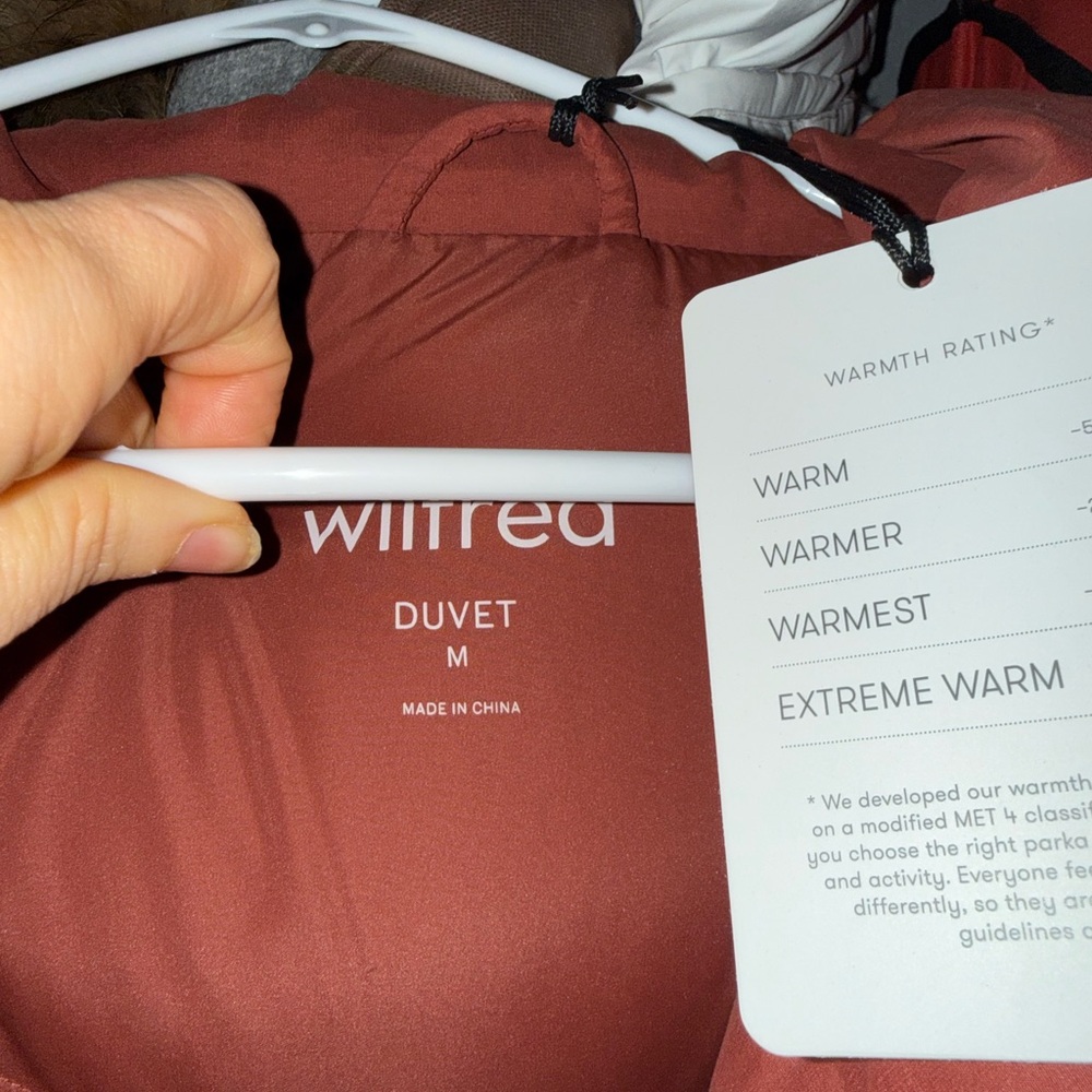 NWT Aritzia Wilfred long puffer coat M - Picture 7 of 12